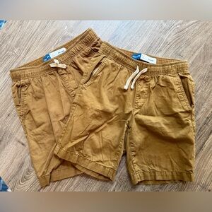 Boys Old Navy Relaxed Fit Brown Shorts (set of 2)